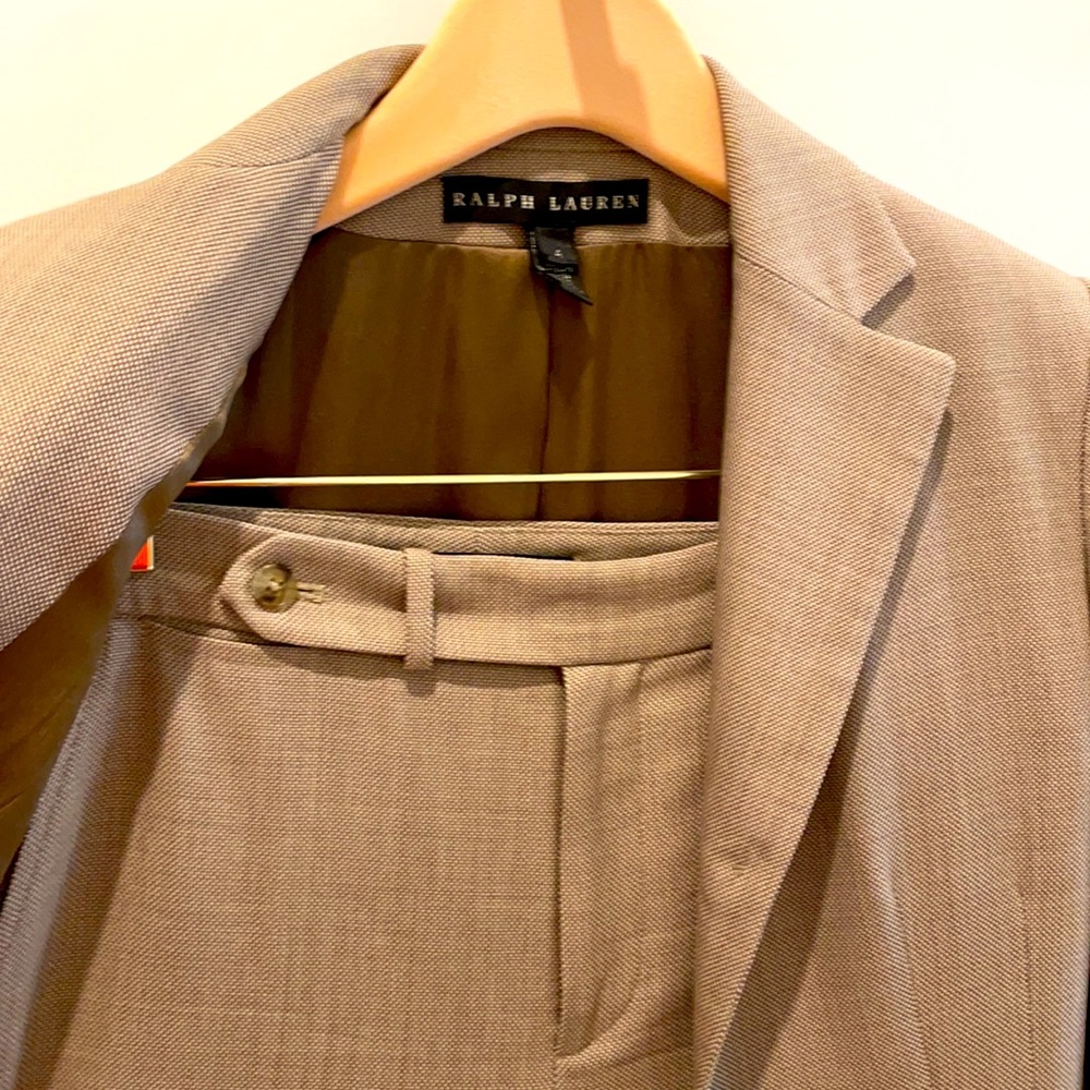 Ralph Lauren black label tailored fit pant suit.